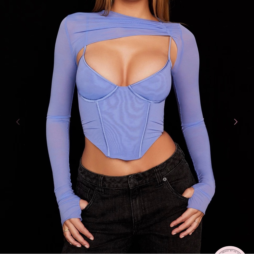 House of CB Lavender Cutout Bodysuit